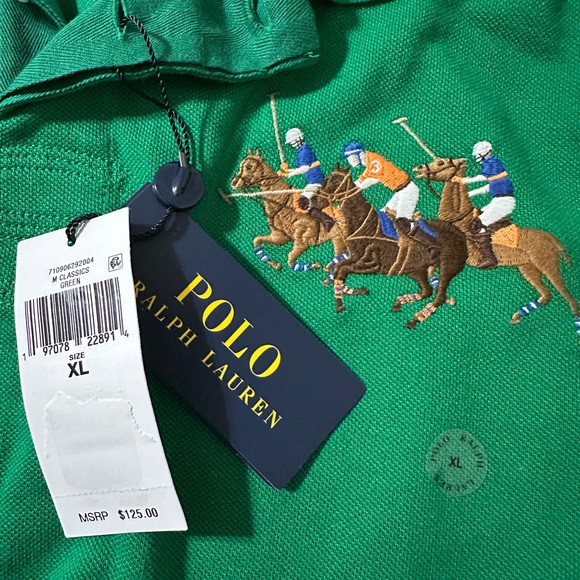 NWT POLO RALPH LAUREN CLASSIC FIT TRIPLE-PONY POLO SHIRT - Picture 7 of 7